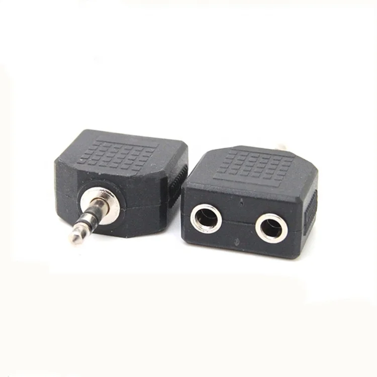 Audio Splitter 3.5mm stereo male to 2xfemale connector