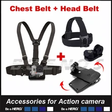 Chest Belt Head Belt 360 Clamp mount For Gopro Hero Action font b Camera b font