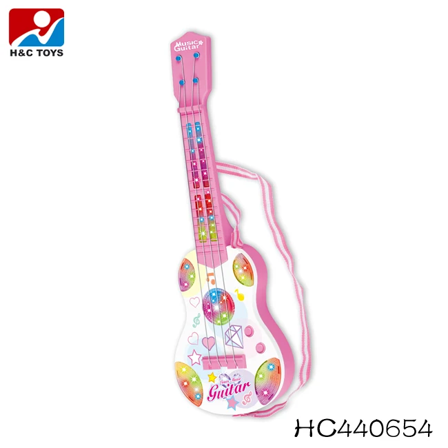 Kids 15 keys cartoon lion shape electric guitar toy with light and music