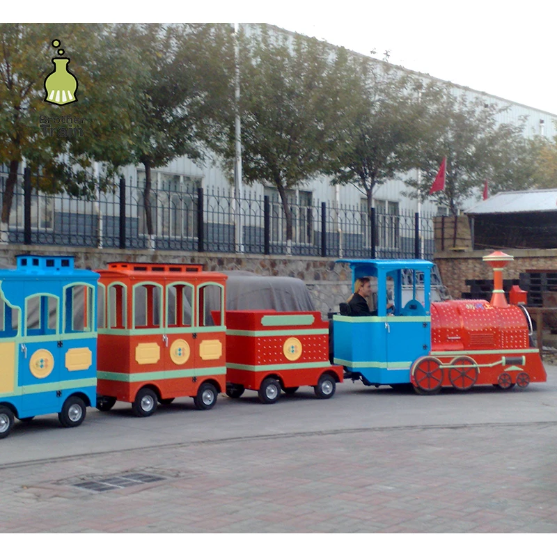 Dual Hydraulic System amusement park electric classical garden drive small train