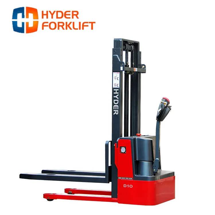  Электрический штабелер HYDER 1000 кг работает в течение 3