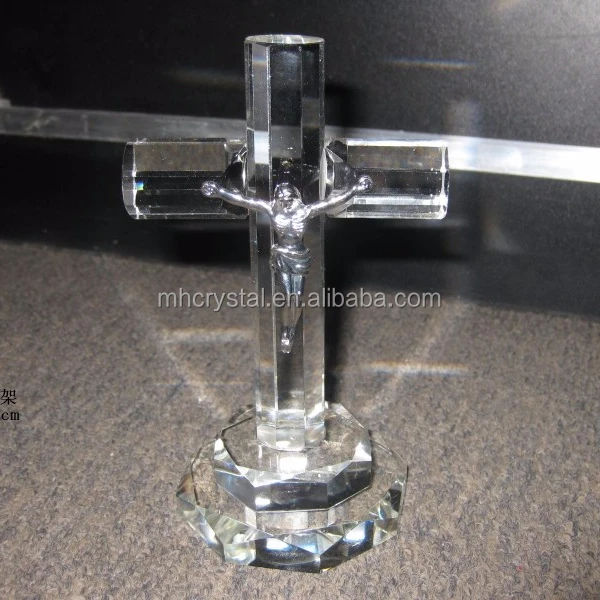 Christian Crystal Cross with Jesus MH-15027