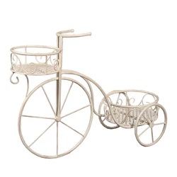 wholesale garden decor porte pot de fleur Outdoor Metal Decorative cart Planter flower stand