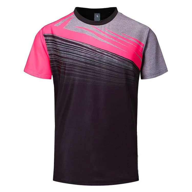 Wholesale custom new model sublimation sports men sports badminton jersey