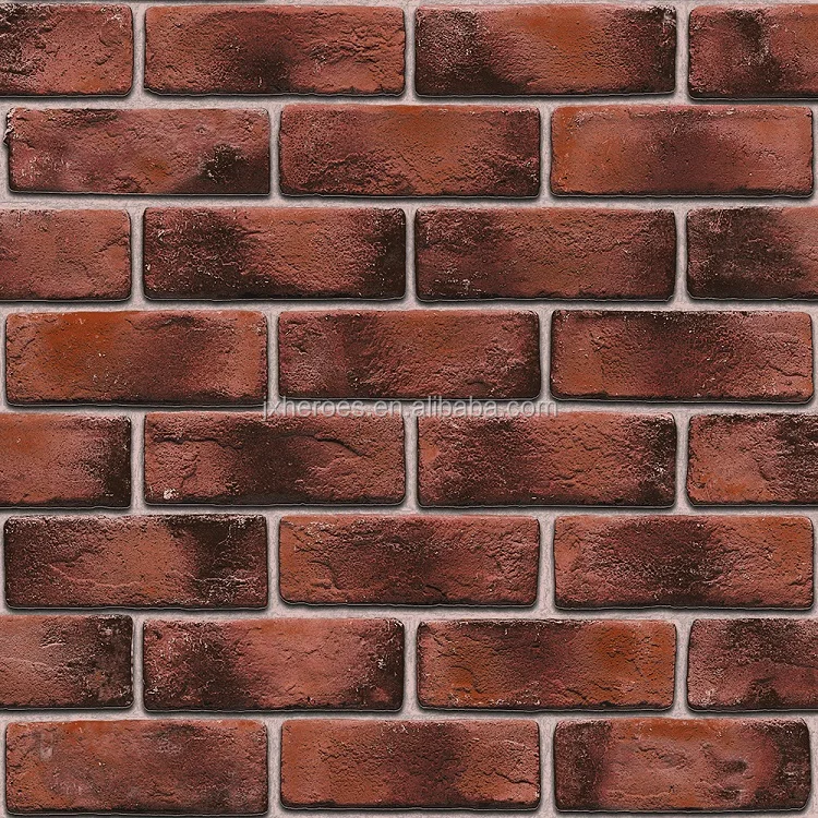 Modern Style 3D Brick Wall Pattern Western Restaurant and Cafe Decorative Wallpaper