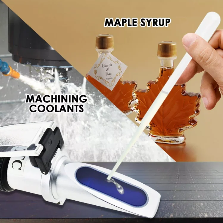 Handheld refractometer Brix 0-28% Wine Fruit sweetness salinity meter alcohol alcoholometer Concentration with high precision