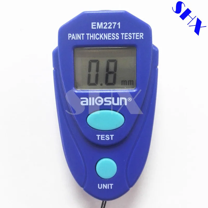 1pc Allsun EM2271 цифровая мини-автомобиль Краски Толщина метр Краски Толщина Тестер Авто покрытие Толщина датчик толщиномер
