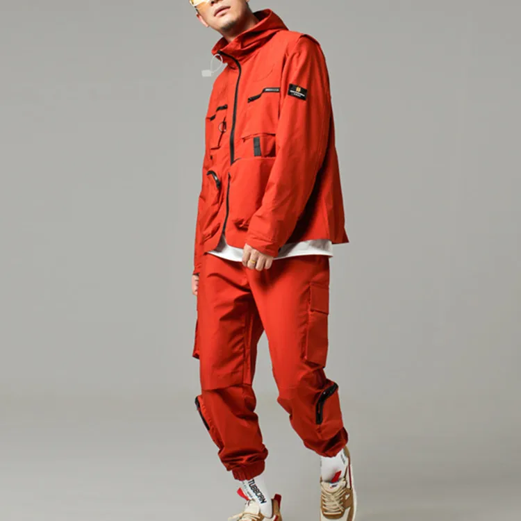 Wholesale Custom Blank 100% Polyester Multi Pockets Windproof Hooded Work Tactical Jackets Men