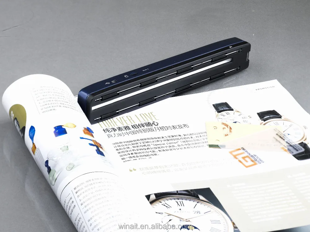 High Speed Portable Scanner A4 Size Document Scanner 1050DPI JPG/PDF Support 32G TF Card Mini Scanner Pen with Pre View PIcture