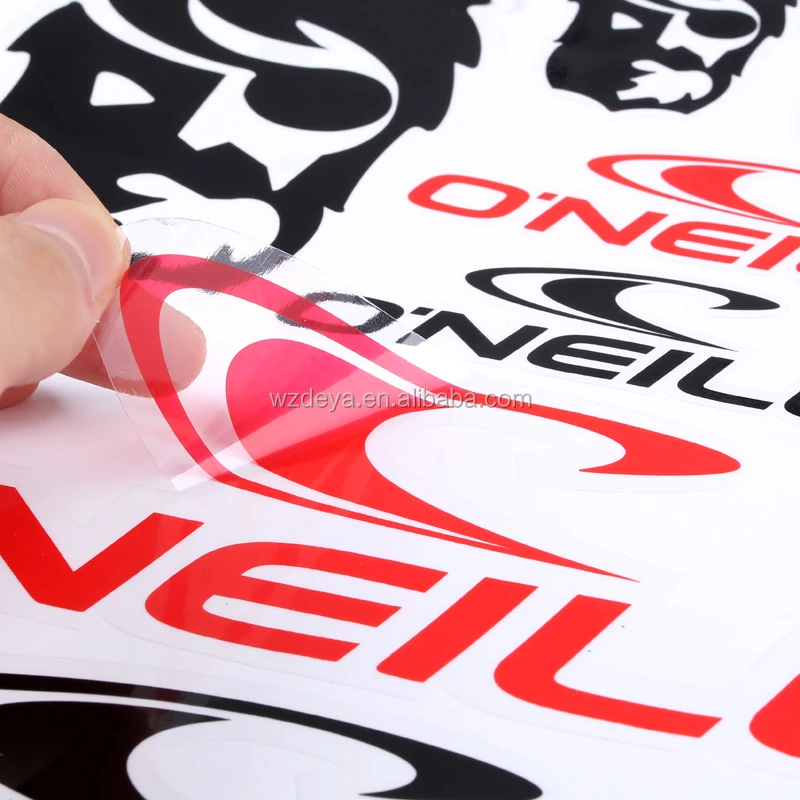 Cheap price custom logo printing uv resistant water proof transparent die cut vinyl sticker