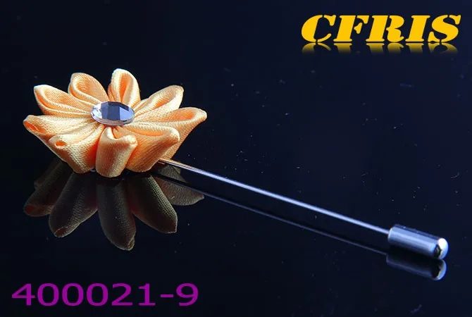 
New arriving coniferous flower with crystal inlaid lapel pins 