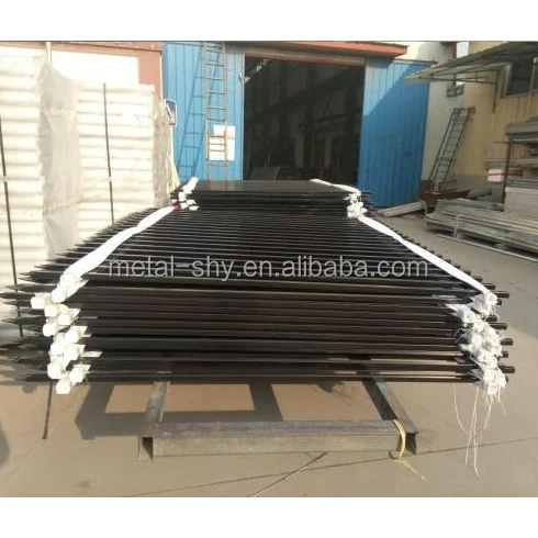 Power coated iron/ steel gate ornaments metal flower gate decoration