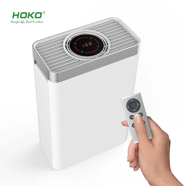 home office control room H13 available pm2.5 digital display air purifier with LED indicator