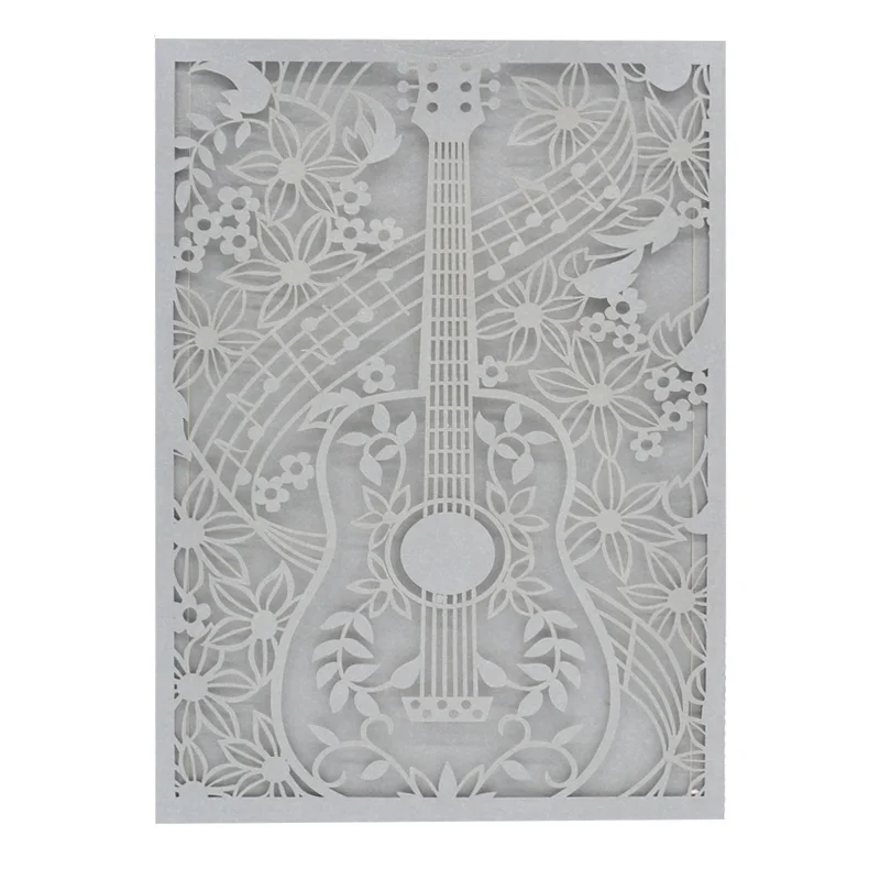 quinceanera invitations guitar wedding invitation cards models laser cut unique invitation card wedding