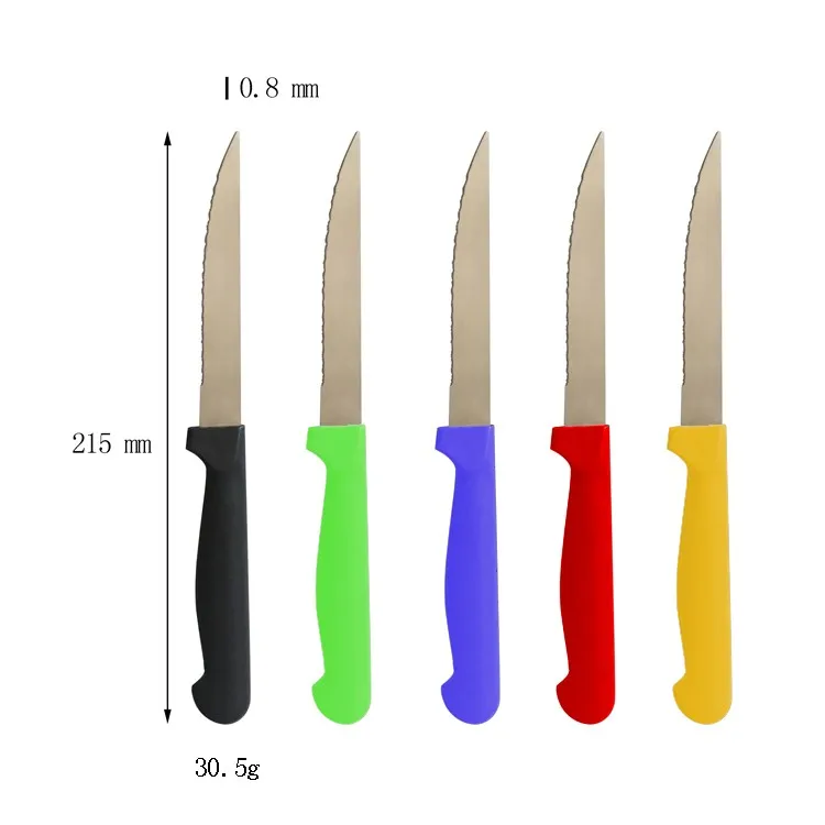 Handle Knives Multifunctional Kitchen Cutting Knife Damascus Steak Knife Wholesale Plastic Metal Stainless Steel CLEAVER Accept
