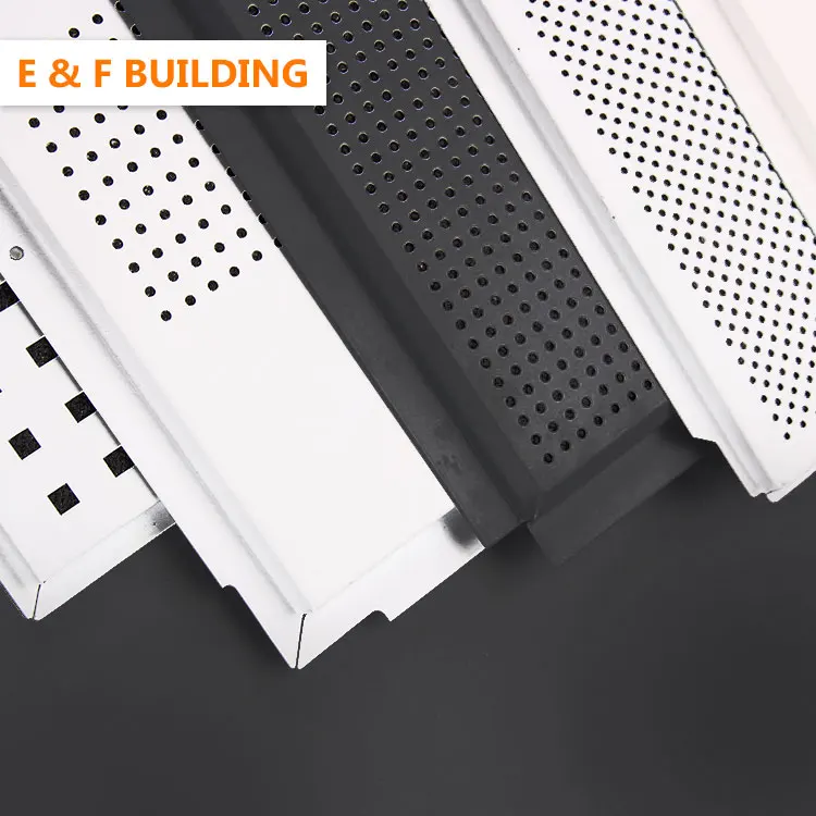 
Fashionable pop square ceiling design for decoration Lay in Aluminum decorative square 600x600 ceiling tiles 