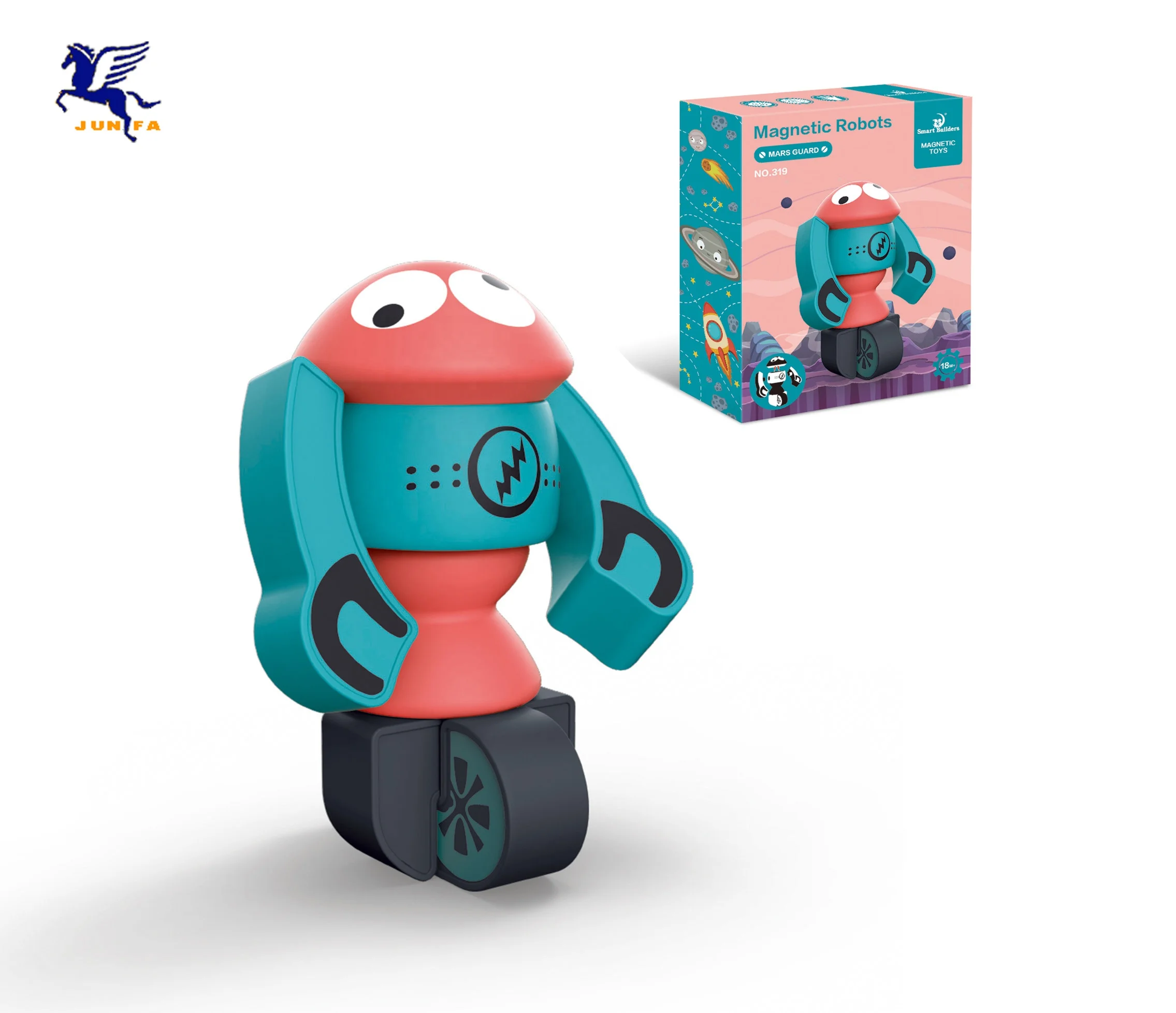Сделай Сам, магнитные Робот строительные блоки Дети mars сборная игрушка набор