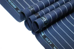 sheep wool stripe suiting fabric western formal wear for men