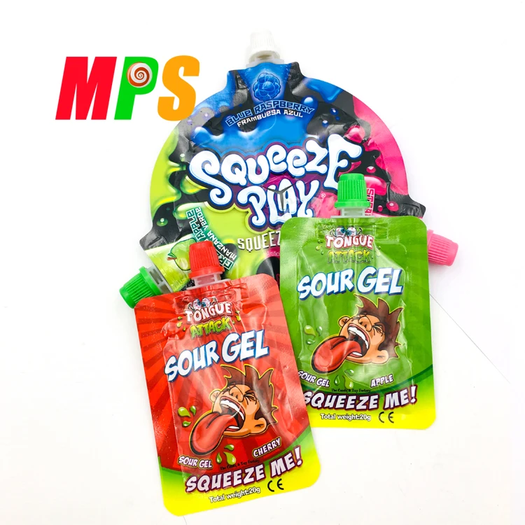 Fruit juice sugar liquid in cartoon plastic packed