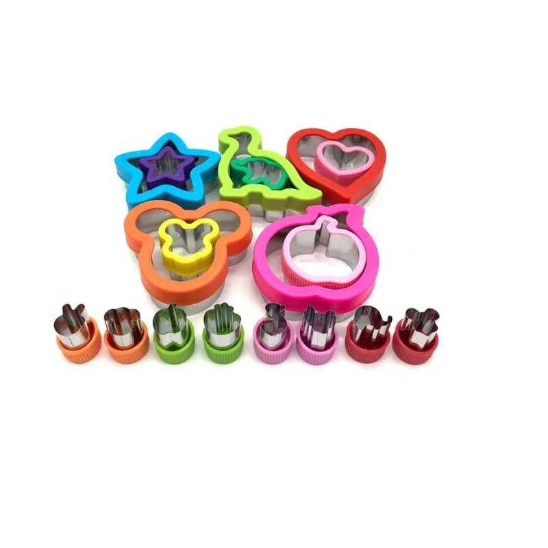 High quality stainless steel  Animal/Flower/ Star/Heart Shaped Cutter Mold / Fruit Cookie Vegetable Cutter Shape Set