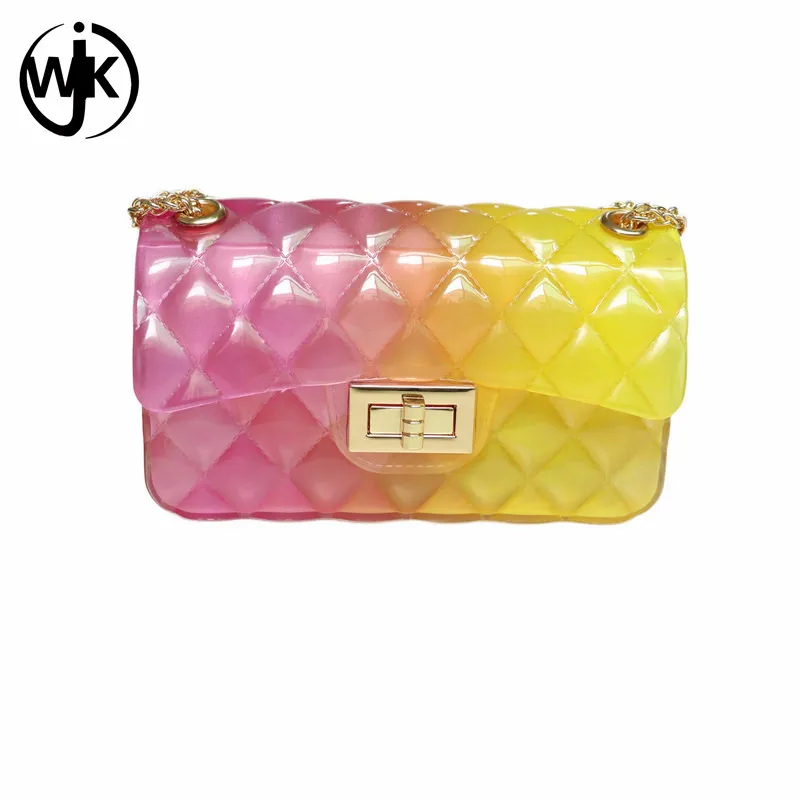 Good price jelly shoulder bag multi color to choose silicone women bags summer hot sell jelly bag handbag