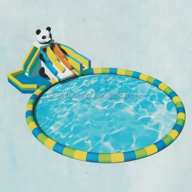 Commercial outdoor giant inflatable water park/ inflatable floating water park /inflatable pool with slide play equipment