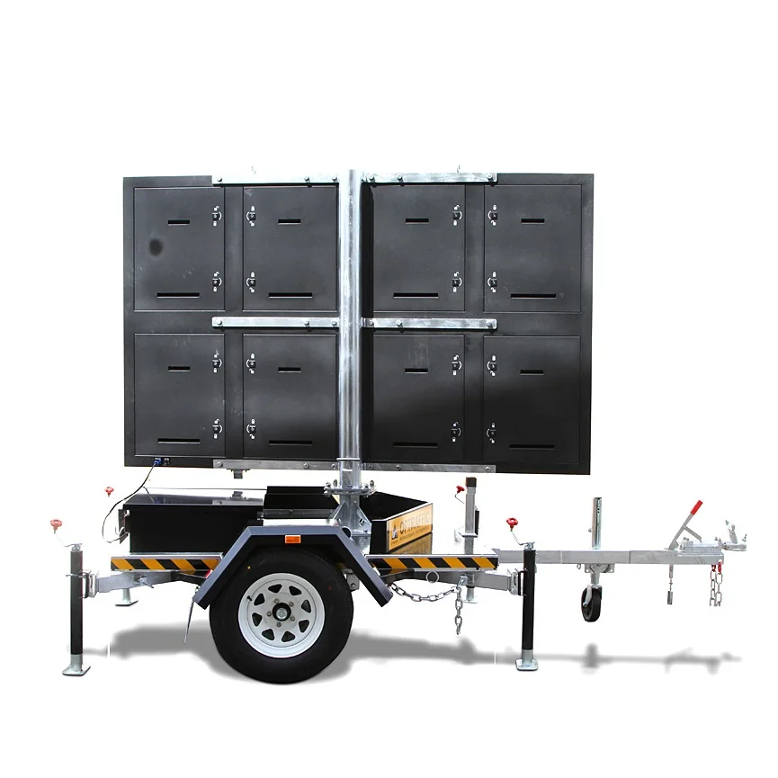 19A OPTRAFFIC Mobile LED Advertising Display Signs Trailer