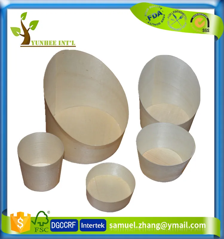 
F-S-C F-D-A Approved Pine Wood Boat Shape Container 