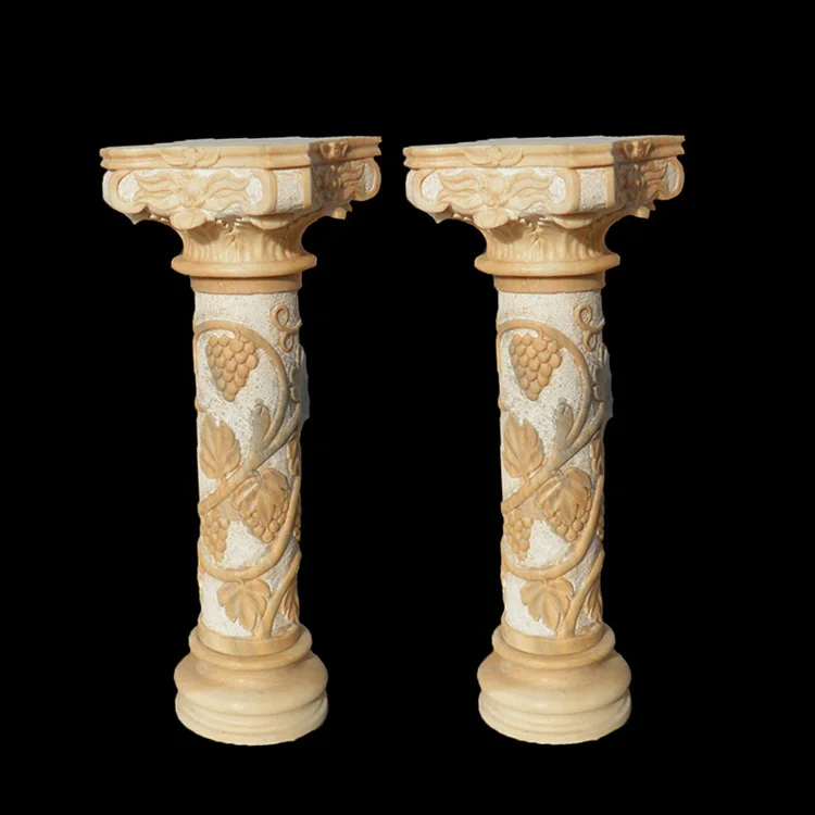 
Indoor decorative granite standing sexy woman indian wedding pillars 