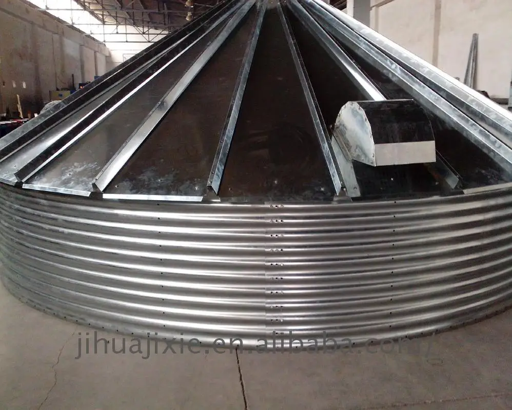 Grain pellets storage silos