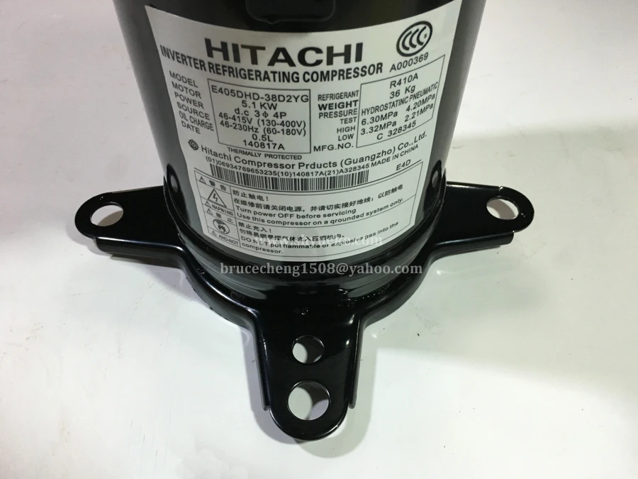 Hitachi Scroll Compressor 42320 Btu Compressor E405DHD