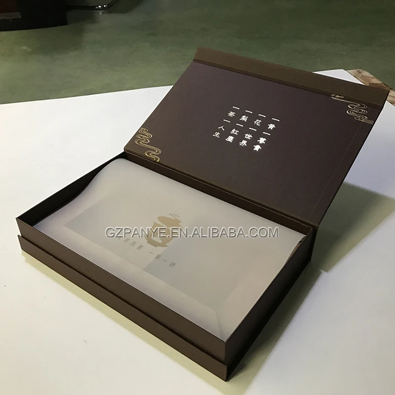
Handmade Customized Logo Printed brick tea packaging box 