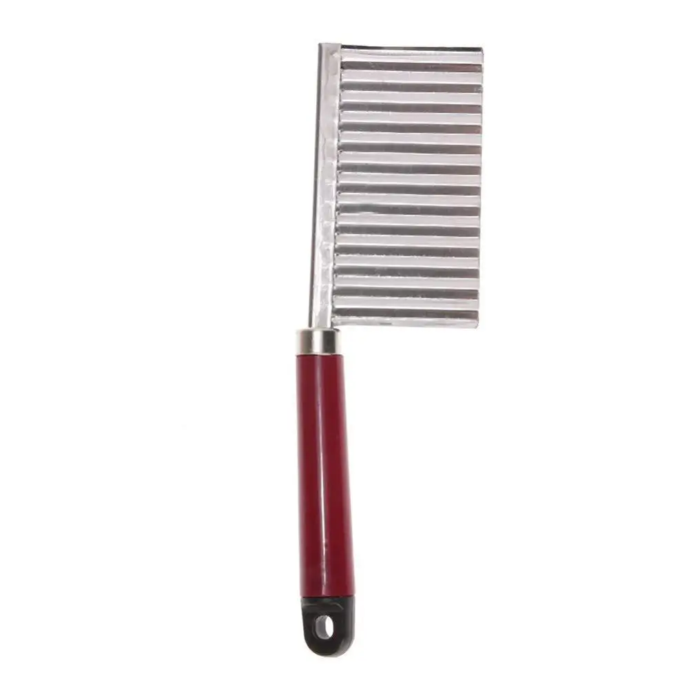 Как видно как по телевизору лучшие продажи из нержавеющей стали для мытья картофеля волнистые Slicer