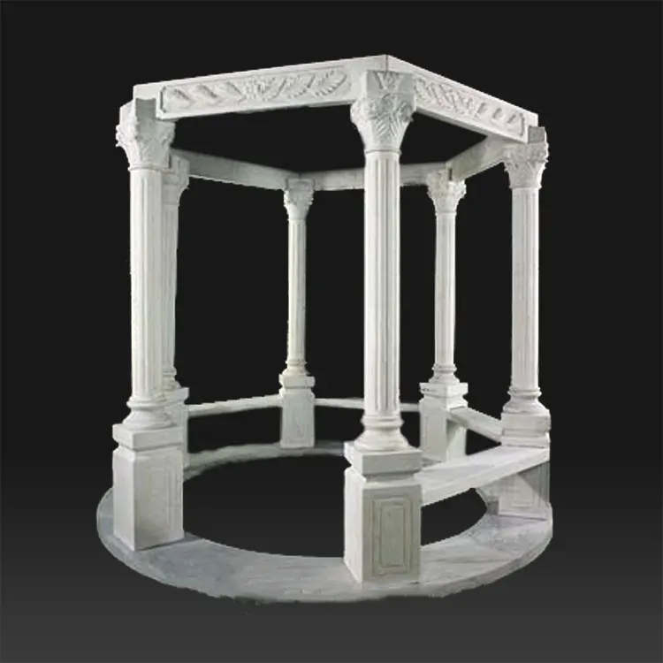 Large garden stone statues stone carving marble gazebo