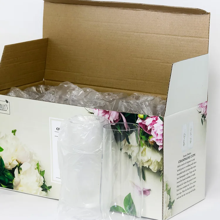 plastic flute Champagne glasses for wedding party