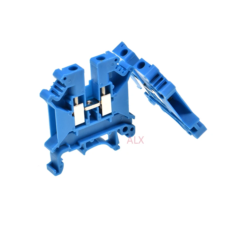 BLUE fire retardant UK-5N DIN Rail Universal Wire Terminal Blocks Screw Type UK5N Phoenix Type High Quality 800V 41A