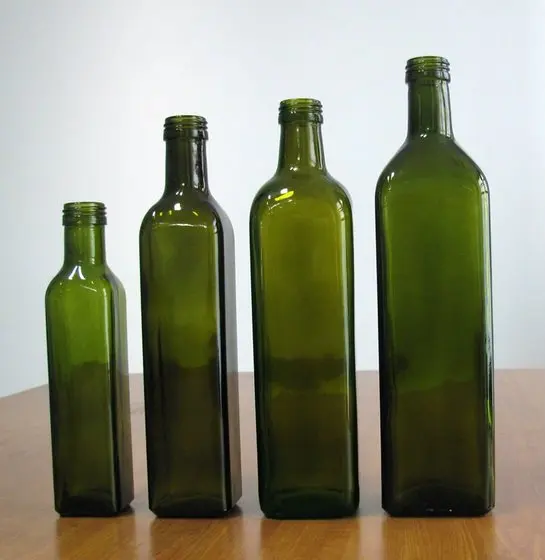 
250ml 500ml 750ml 1000ml Glass olive oil bottle with metal plastic cap 