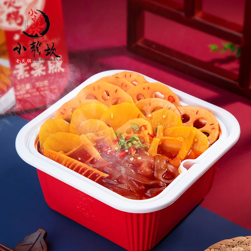 Xiaolongkan мгновенный для тушеного мяса готовый к употреблению в пищу самостоятельно подогрева пищи