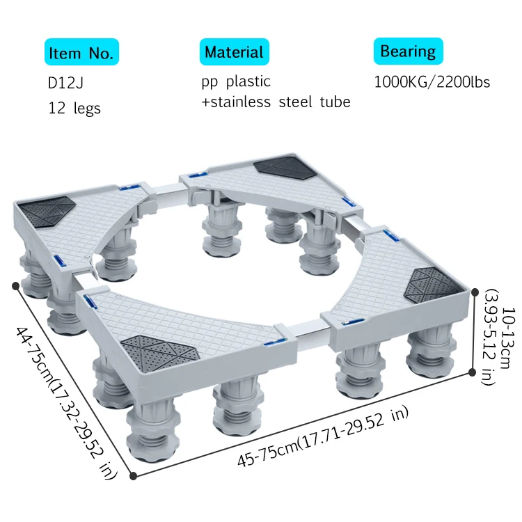 new products refrigerator base 8kg fully automatic washing machine stand