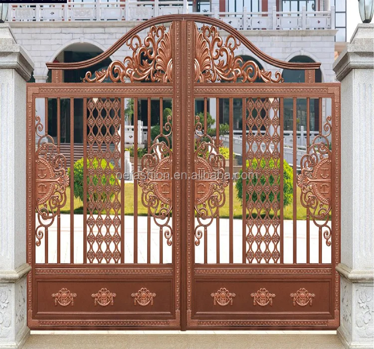 OEFASHION Classical High Quality Main Steel Luxury Iron Entrance Door