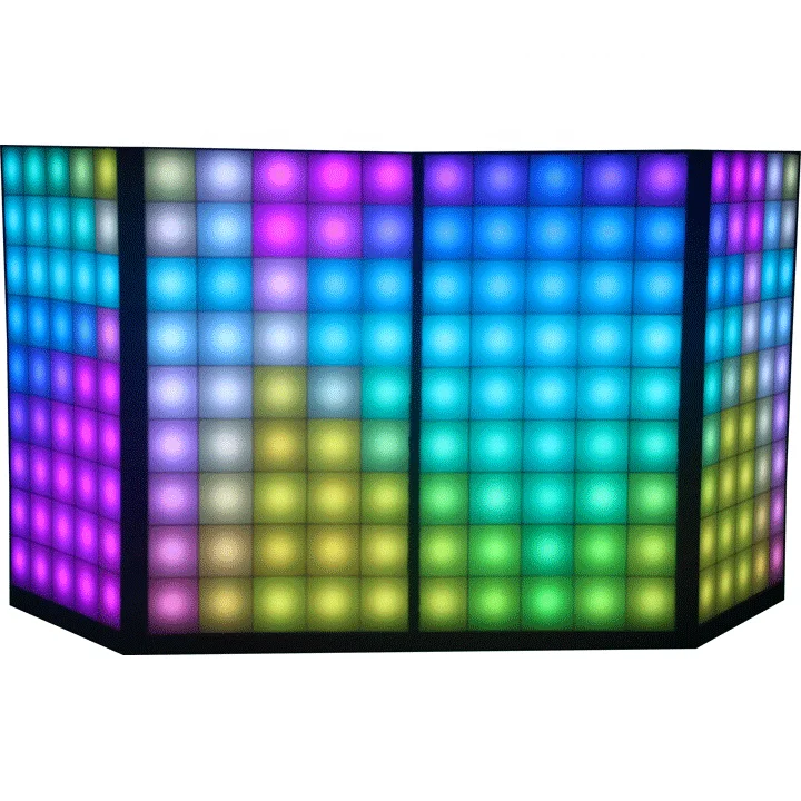 upgraded led digital DJ facade disco stage booth