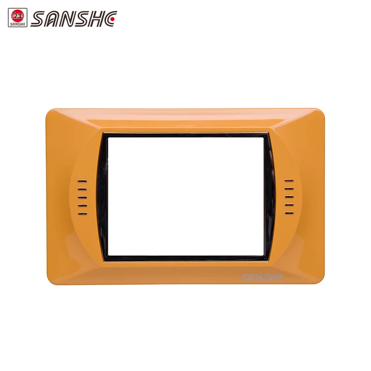 Multi color customizable decorative wall PC material button socket switch frame