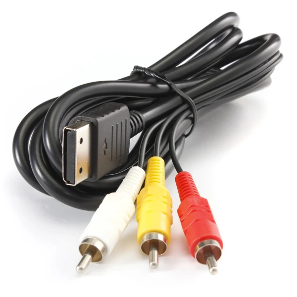 Newest 1.8M Composite RCA AV Cord For Sega Dreamcast Stereo Composite Audio Video TV Adapter Cable