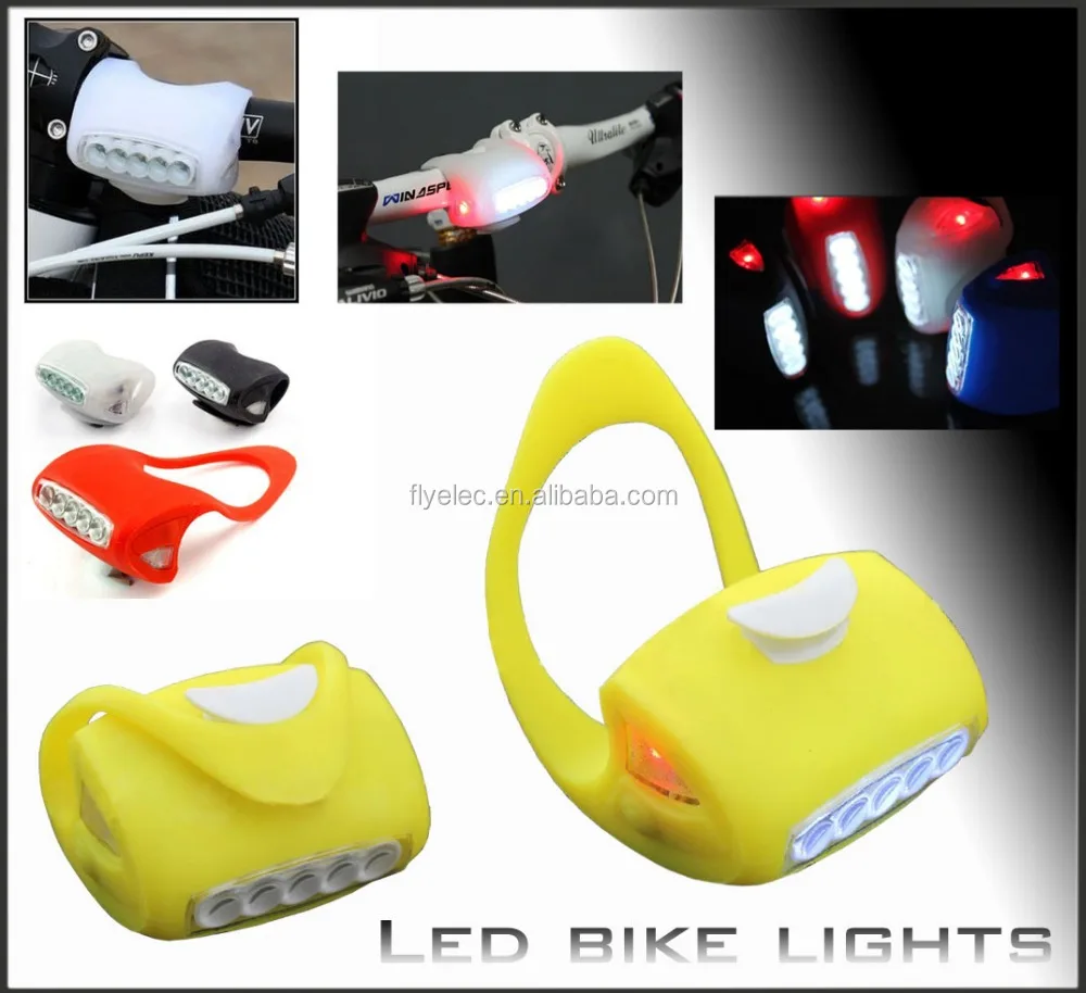 Силиконовый мини светодиодный фонарь для велосипеда светодиодные мини-фонари