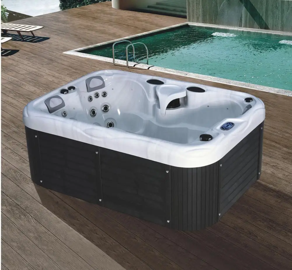 2020 new design 5 people hot tub spa cheap freestanding outdoor massage bathtub whirlpool acrylic bathtub