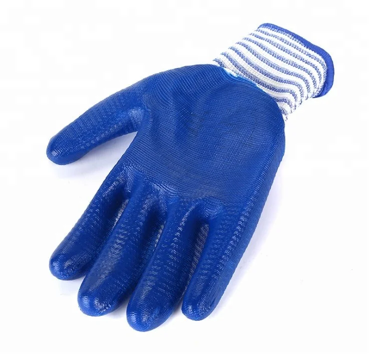 Heavy Duty antiskid nylon micro-foam nitrile grip gloves manufacturers