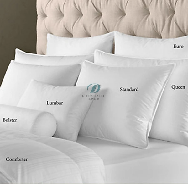 Deeda factory cheap cost down feather hotel pillow 5 star wholesale