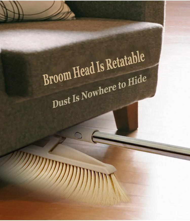 With Comb Teeth Broom and Dustpan Set Wholesale Broom and Dustpan