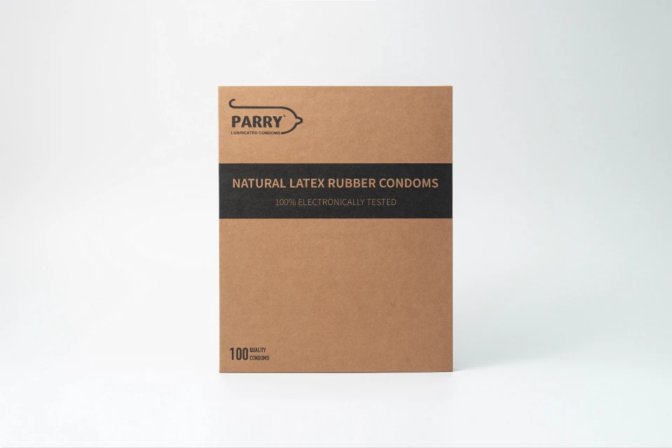 
PARRY male condom 100 condom pack OEM lubricated lambskin condoms 