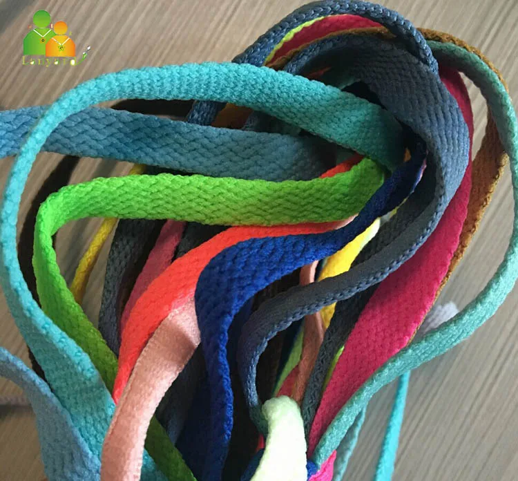 Customized Sublimation Printed Polyester Shoelaces , Colorful Logo Printed Shoe Lace for Shoes Outdoor Sports Shoes Custom Logo